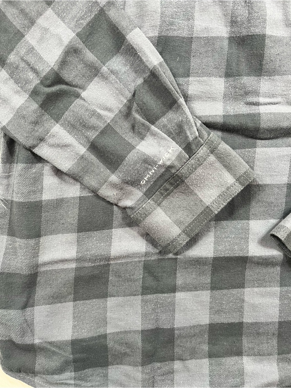 Columbia Western Flannel Men's M Gray Plaid - Picture 5 of 6